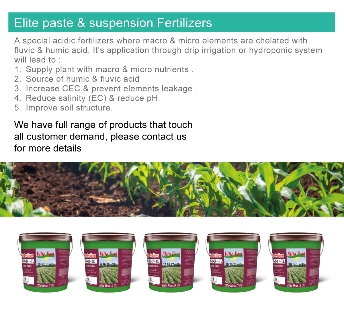 Elite paste & suspension Fertilizers